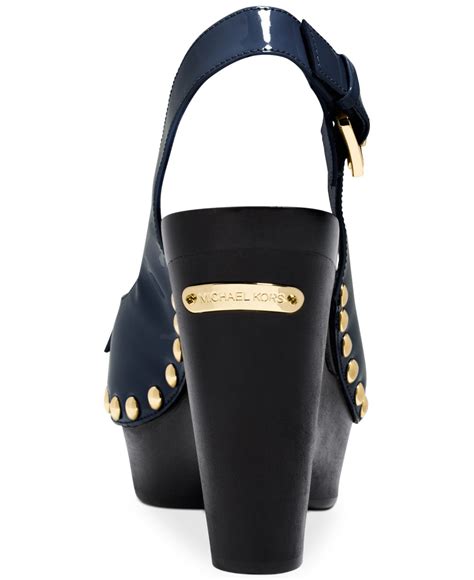 michael kors charm sling blue